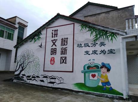 鲁山墙绘是现在流行的墙体广告