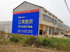 鲁山农村墙体广告在不同形式上面展现的不同特色
